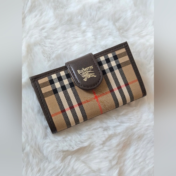 Burberry Accessories - Burberry Tan and Brown Checkered Key Case